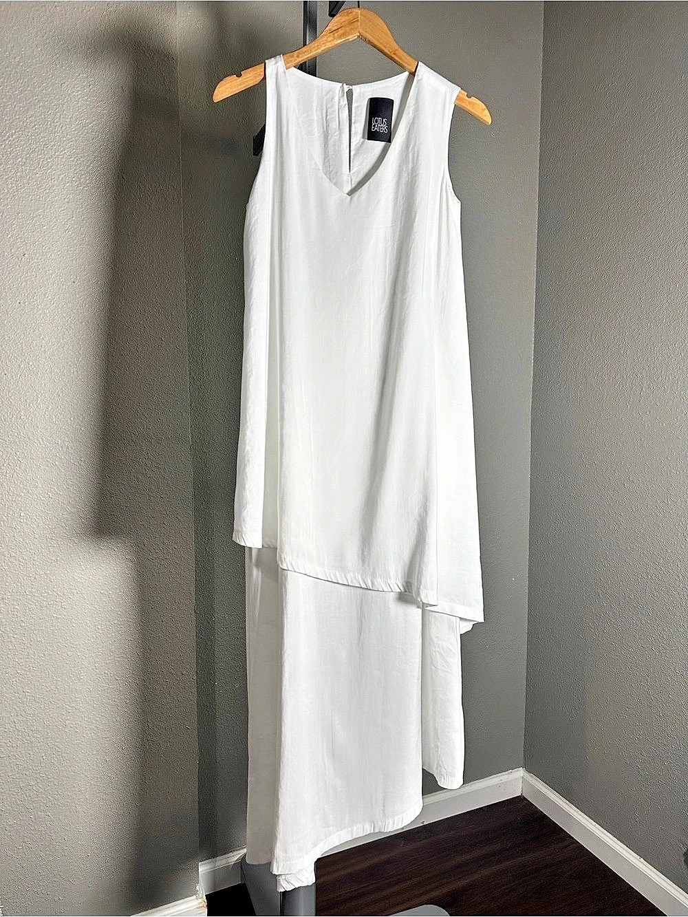 Lotus Eaters Zinga Dress White Maxi Dress Size Medium
